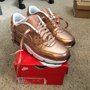 Nike air max 90 SE LTR (GS) metallic red bronze